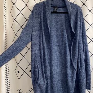 Blue cardigan